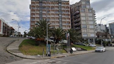 La plazoleta reclamada en Mar del Plata.