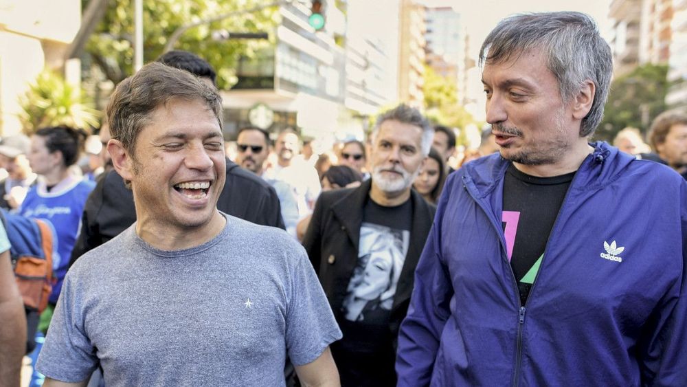 Axel Kicillof y Máximo Kirchner. Axel Kicillof y Máximo Kirchner.