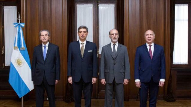 Los jueces de la Corte Suprema.