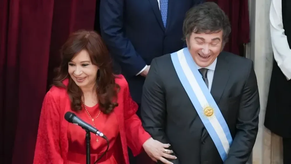 Cristina Fernández de Kirchner y Javier Milei.