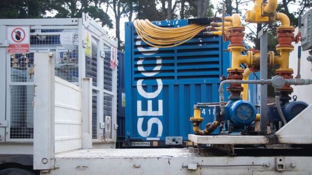 Un camión generador de energía.