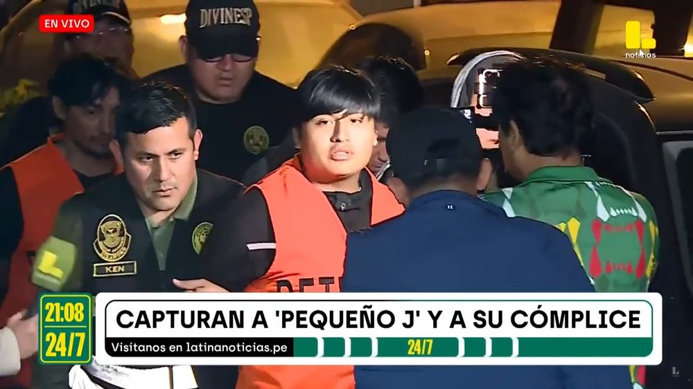 El momento del traslado del sindicado narco peruano Pequeño J.