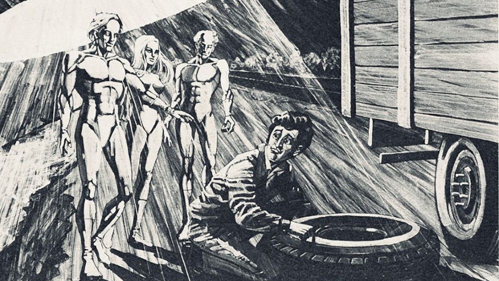 Icónica ilustración sobre el caso Llanca aparecida en noviembre de 1973 en la revista Gente.&nbsp;
