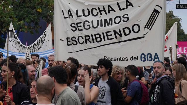 Una marcha de universitarios contra los recortes.&nbsp;
