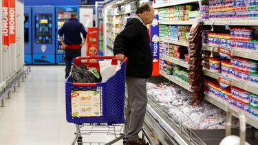 El consumo en los supermercados, en caída.&nbsp;