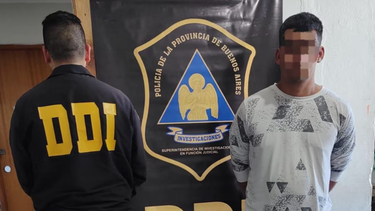 El detenido por el crimen de Julio Pucheta ocurrido en 2014 en San Nicolás. 