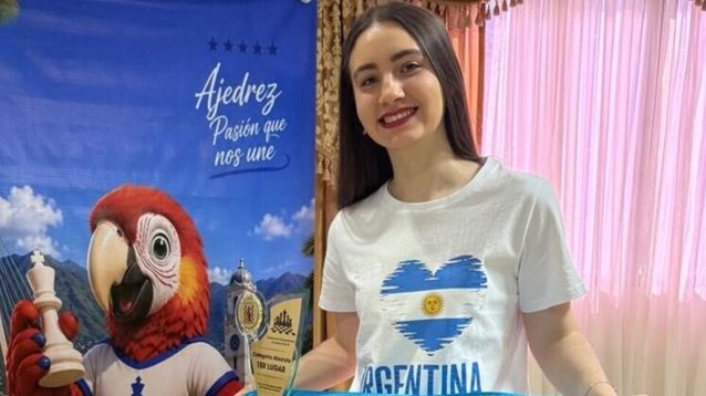 Candela Francisco Guecamburu es la gran promesa del ajedrez argentino, junto a Faustino Oro.