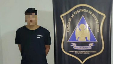 Vivas, el delincuente arrestado en La Tablada.