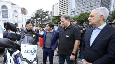 Axel Kicillof con Javier Alonso y Julio Alak.