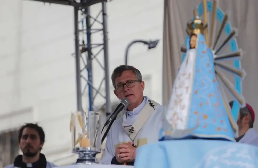 Jorge García Cuerva durante su homilía. (NA)