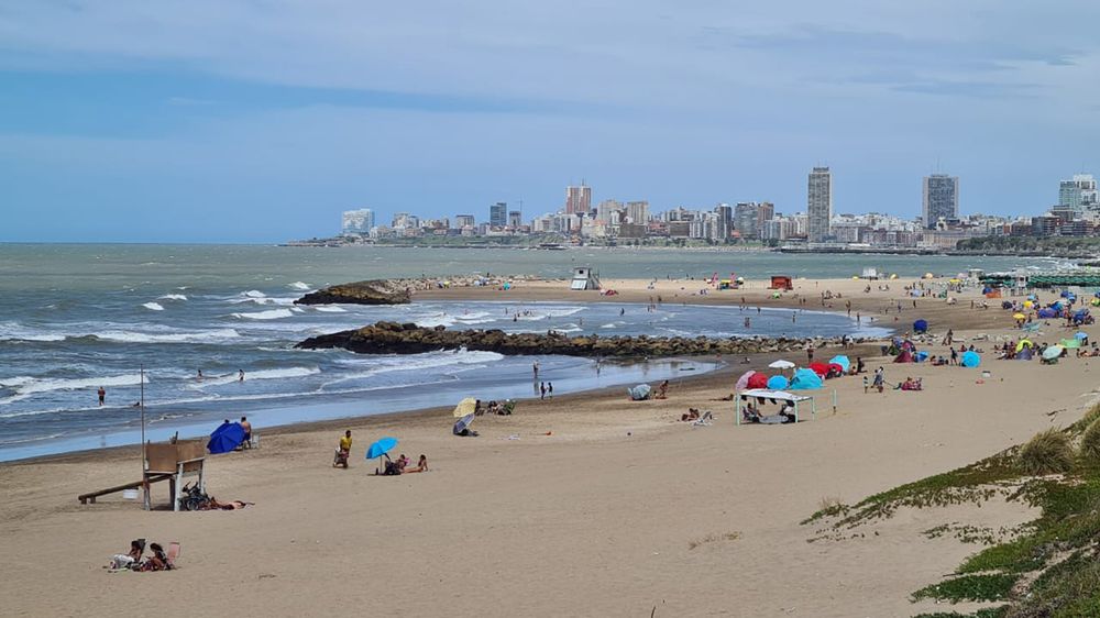 Mar del Plata, con poca gente.&nbsp;