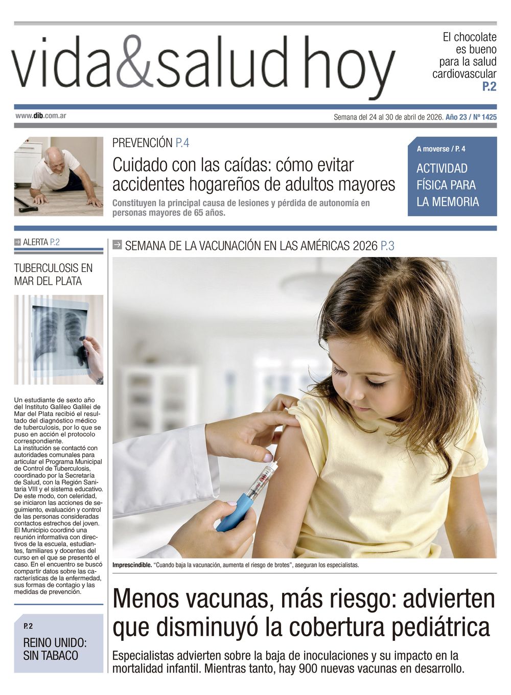 Tapa Vida y salud 1425