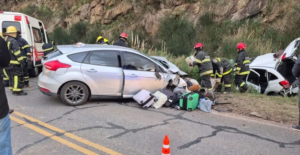 El choque en Tornquist, sobre la ruta 76.