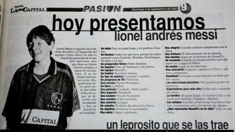 El primer ping pong de Messi en La Capital de Rosario. El primer ping pong de Messi en La Capital de Rosario.