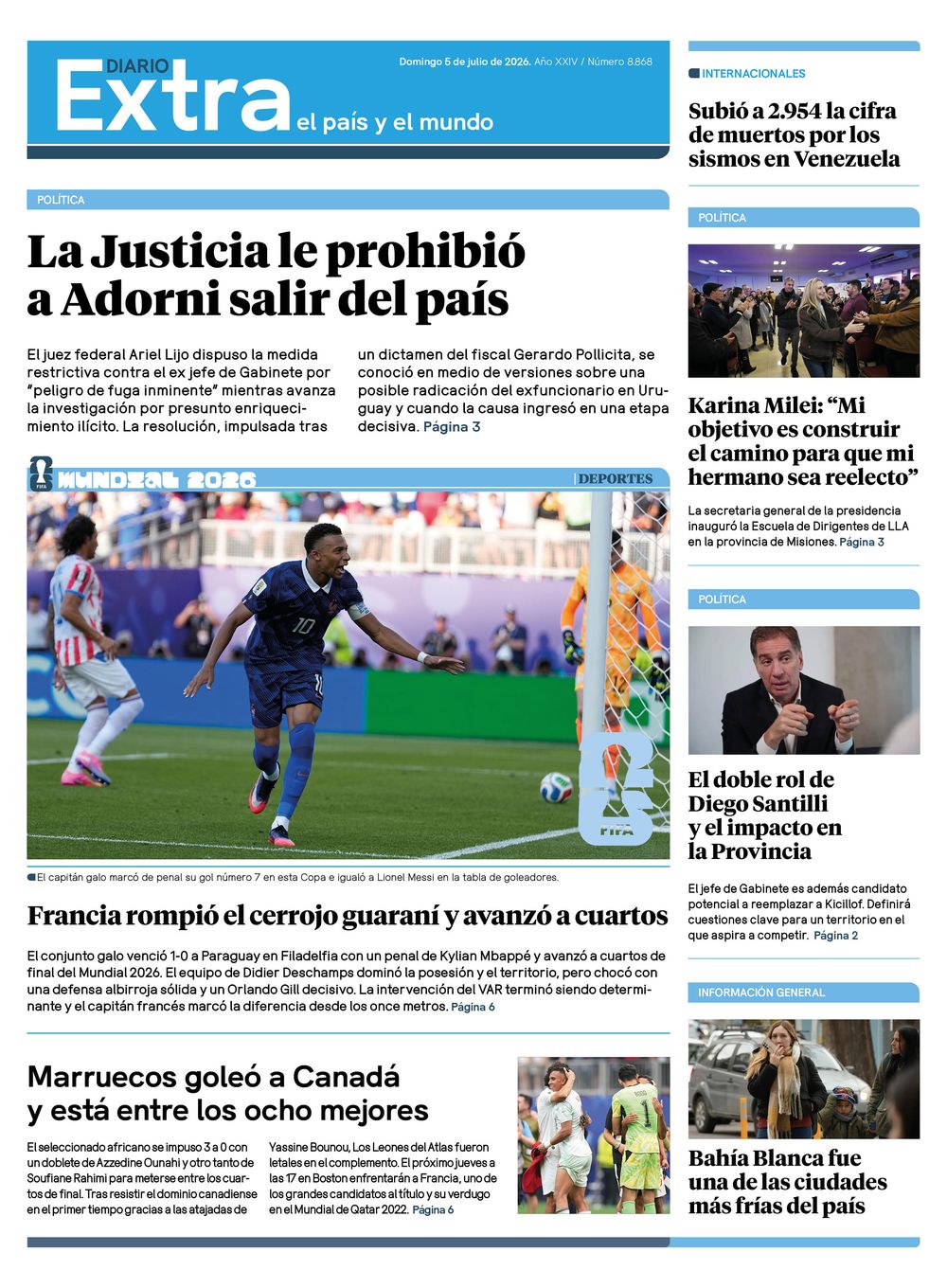 Tapa diario extra 05-07
