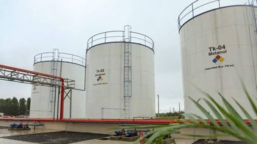 Una planta de producción de biodiésel.&nbsp;