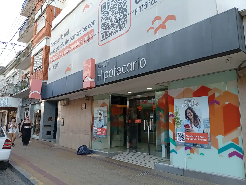 La sucuarsal del Hipotecario en Tandil.&nbsp;
