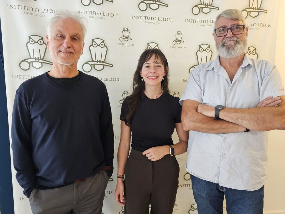 Osvaldo Podhajcer, Agostina Russo-Maenza y Eduardo Cafferata, coautores del estudio.