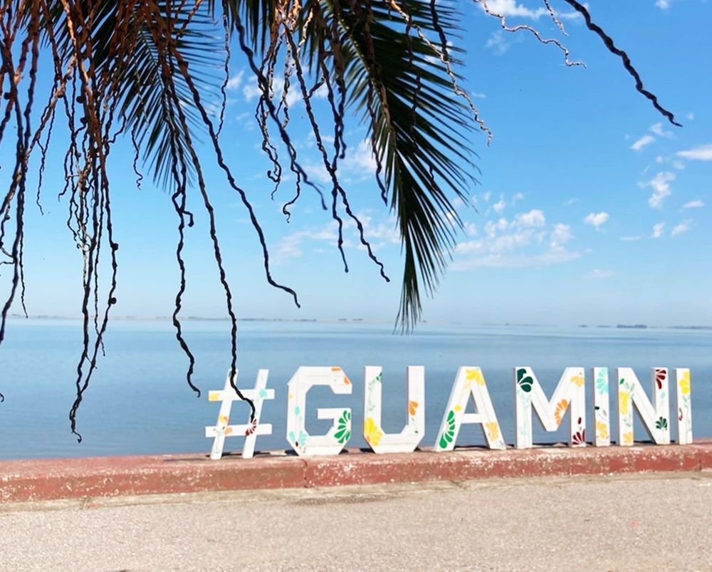 La Laguna del Monte que dio nombre a Guaminí; en lengua mapuche significa Monte del agua.