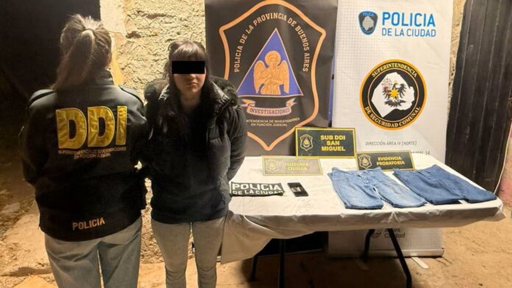 Agustina Milagros Contreras, de 23 años, la sospechosa detenida por el crimen de Jiménez. (Policía Bonaerense)