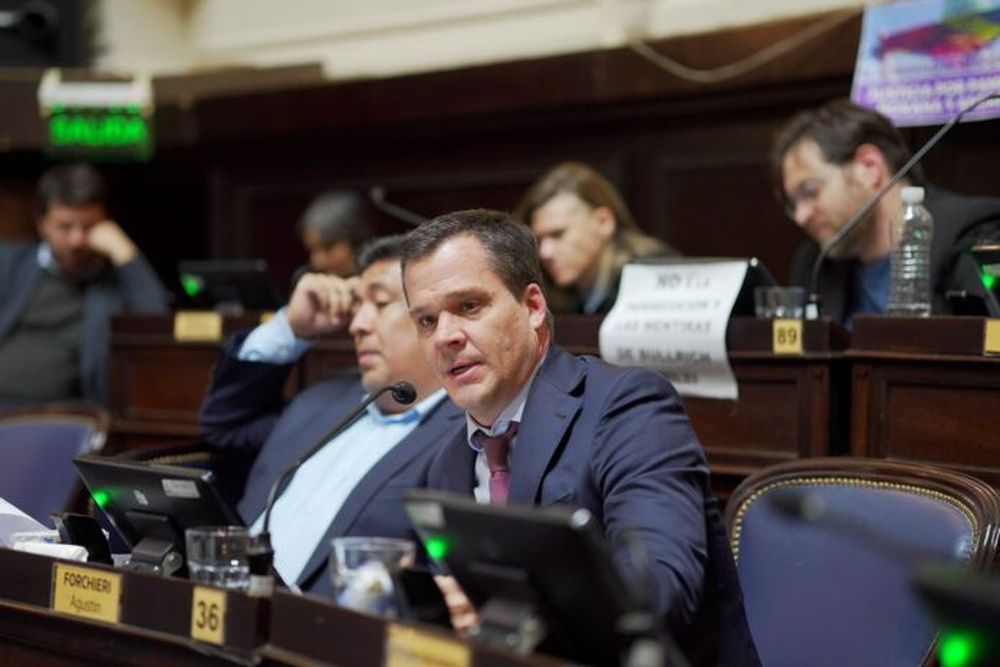 El jefe de la bancada PRO en provincia, Agustín Forcieri.