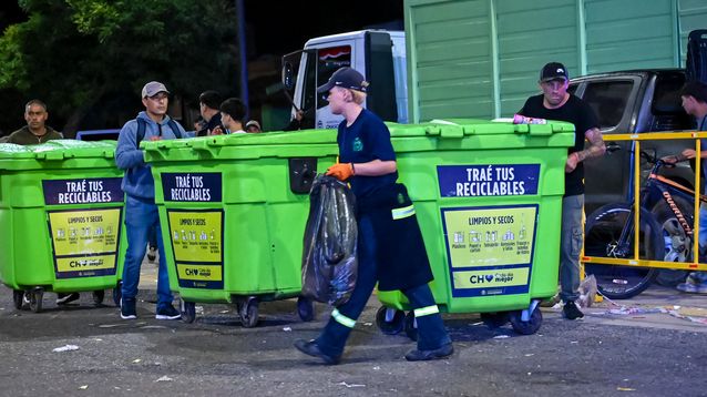 Los puntos donde se recibían los productos reciclables.