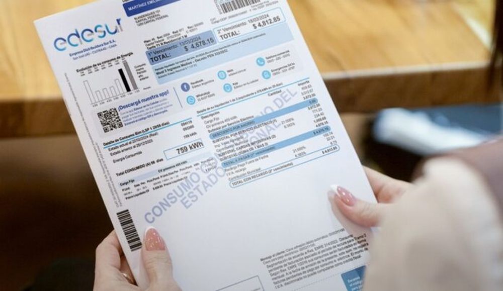 Una factura de luz.