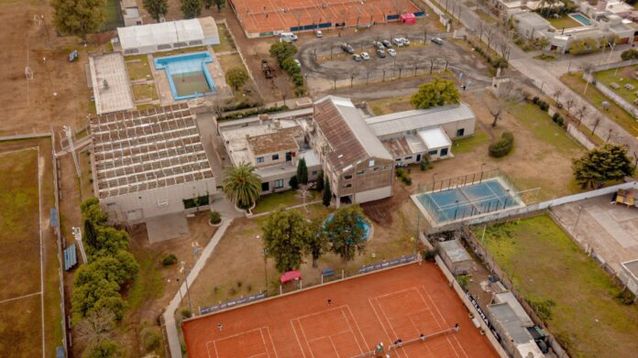 Las instalaciones del Bragado Club, donde se jugaran dos torneos profesionales de tenis entre marzo y abril.