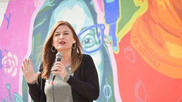 La ministra de las Mujeres, Políticas de Género y Diversidad bonaerense, Estela Díaz.