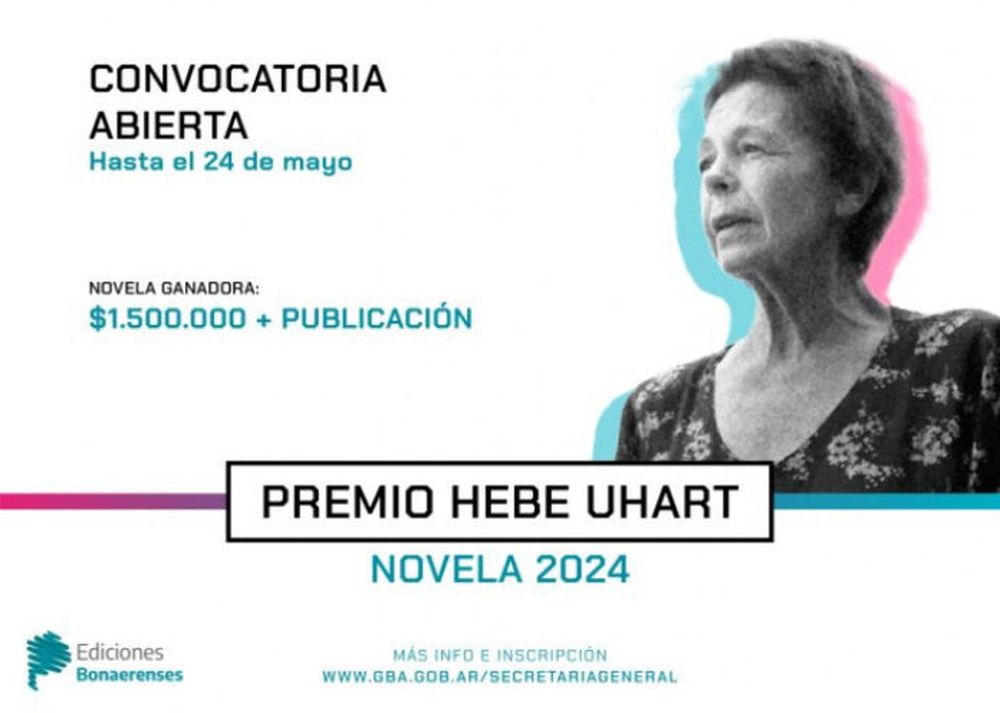 La Provincia lanza la segunda edición del premio Hebe Uhart de novela.
