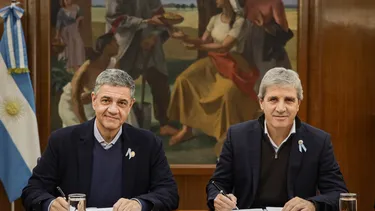 Jorge Macri junto a Luis Caputo.&nbsp;
