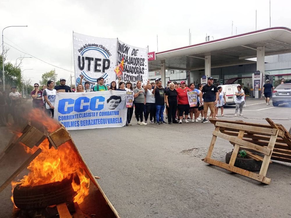 Una protesta de organizaciones sociales.&nbsp;