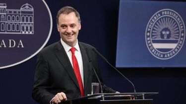 El vocero presidencial Manuel Adorni. - Presidencia -