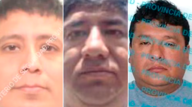 Alex Roger Ydone Castillo, David Gustavo Morales Humani, alias “El Tarta” o “El Loco David”, y Manuel David Valverde Rodríguez, tío de “Pequeño J”, los tres prófugos por el triple femicidio de Florencio Varela.&nbsp;