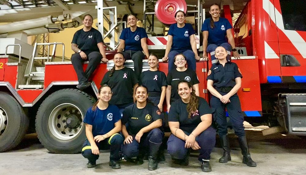 Las mujeres del Cuerpo de Bomberos son el orgullo de Luján.