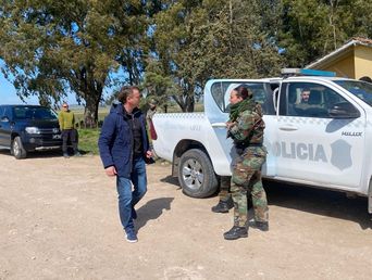 Tareas de búsqueda por Dylan González Pereyra en Olavarría.