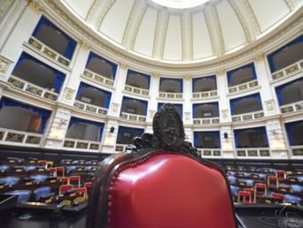El recinto de la Cámara de Diputados bonaerense. El recinto de la Cámara de Diputados bonaerense.