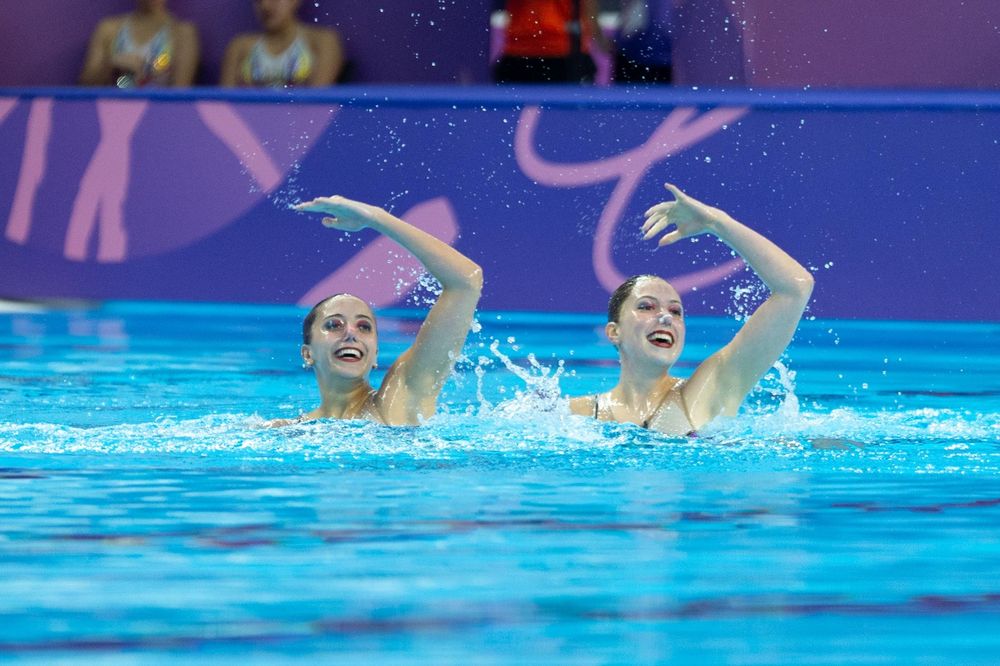 Tiziana Bonucci (der.) junto a María Carasatorre, dueto en acción.