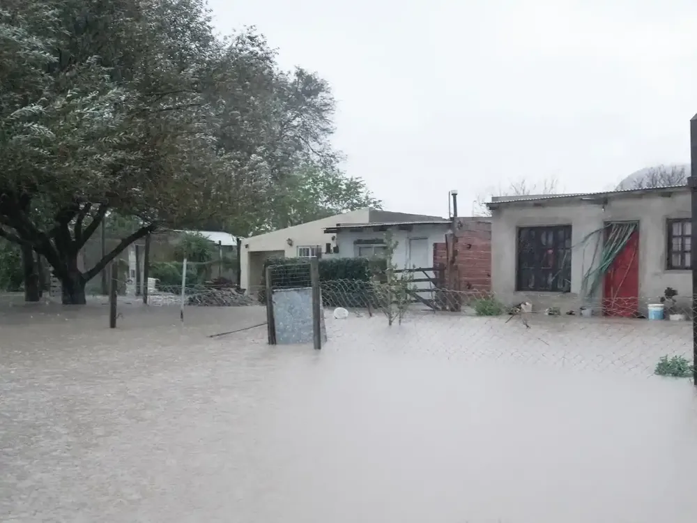 El temporal en Quequén.