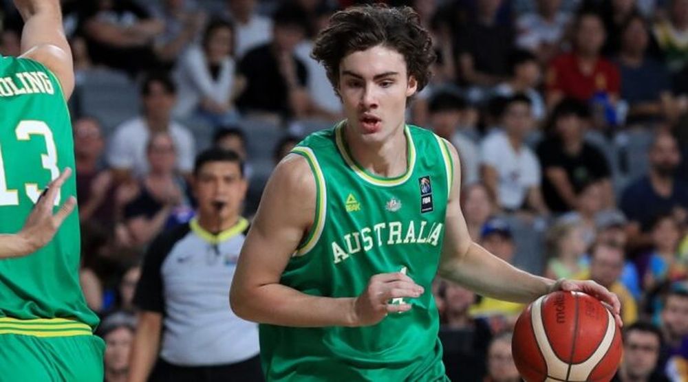 Josh Giddey, de 20 años, uno de los jugadores más jóvenes en la copa del mundo. (FIBA)
