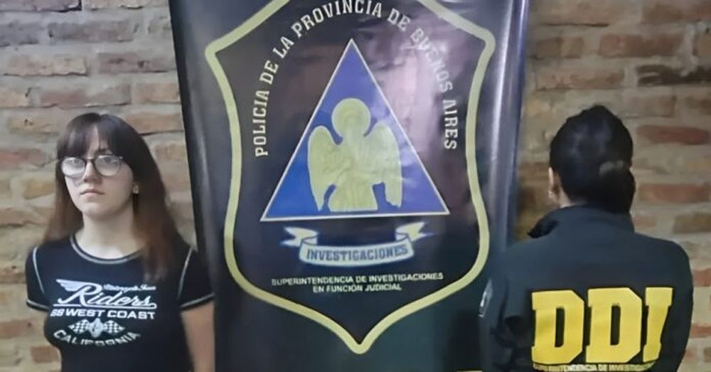 La joven de 19 años fue detenida en la vía pública. (Policía bonaerense)