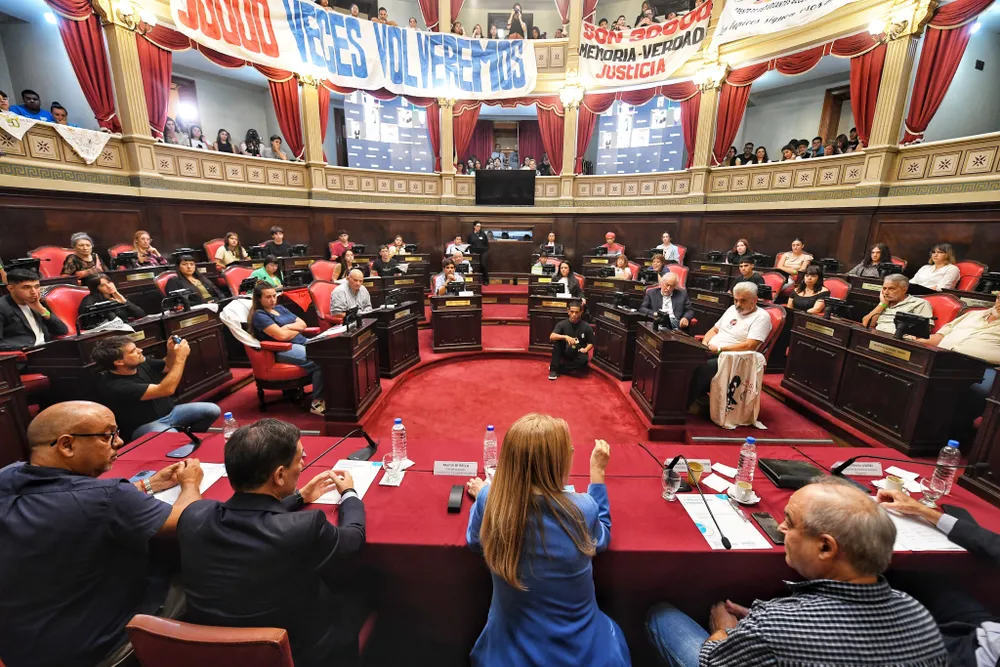 Una sesión del Senado bonaerense.&nbsp;