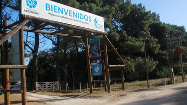 La entrada del Centro Scout de Necochea.