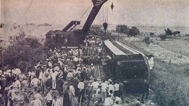 El choque de trenes a la altura de Benavidez se produjo el 1° de febrero de 1970.