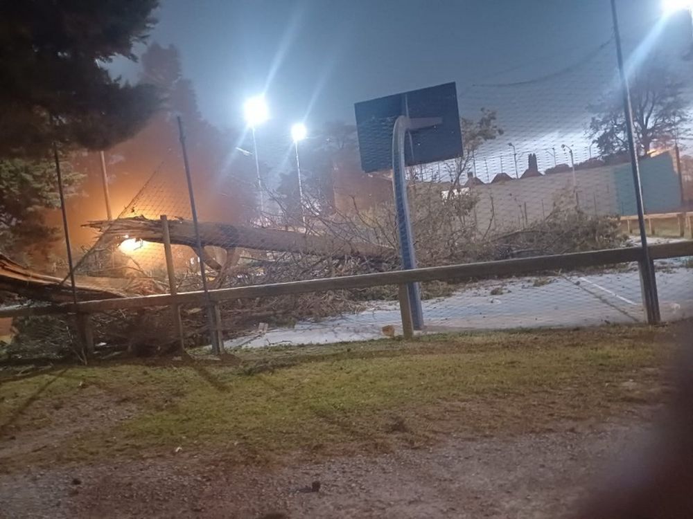Olavarría castigada por el temporal de este fin de semana.