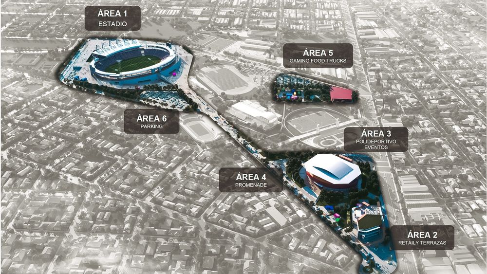 Mar del Plata: el área de la concesión incluye el estadio José María Minella, el Polideportivo Islas Malvinas y el Parque Municipal de Deportes Teodoro Bronzini. Mar del Plata: el área de la concesión incluye el estadio José María Minella, el Polideportivo Islas Malvinas y el Parque Municipal de Deportes Teodoro Bronzini.