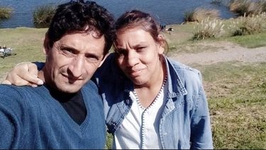 Lucía Sosa y su pareja, Daniel Aguirre.&nbsp;
