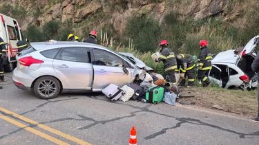 El choque en Tornquist, sobre la ruta 76.