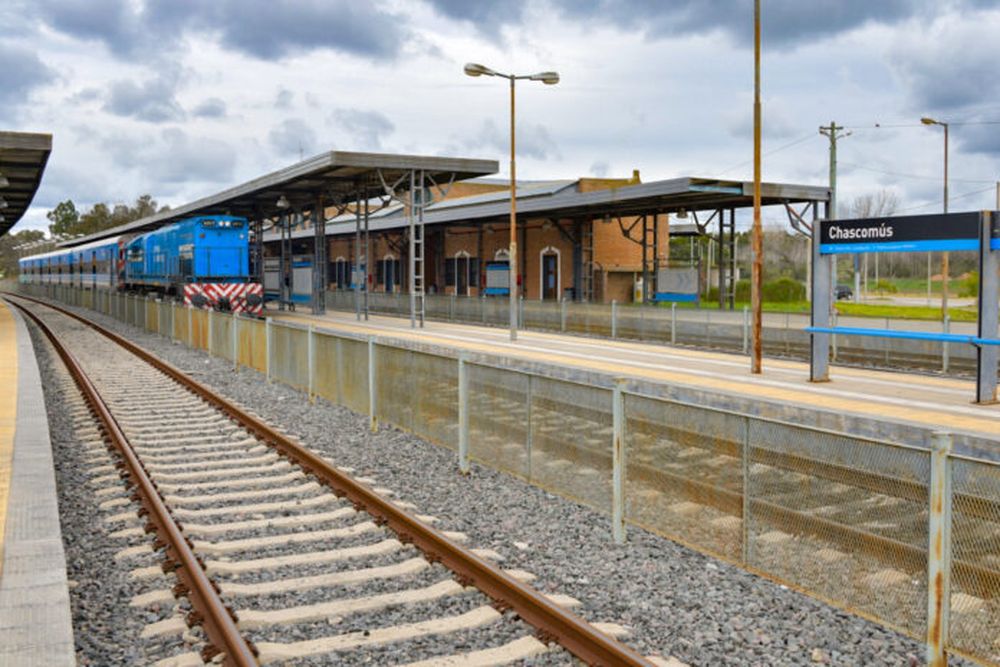 El tren en la estación Chascomús.