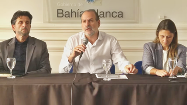 El intendente de Bahía Blanca, Federico Susbielles, dio una conferencia de prensa a 20 días del temporal que desató una trágica inundación en el distrito.